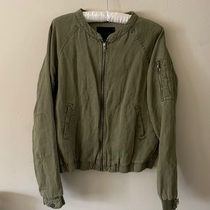Sanctuary Green Bomber Jacket